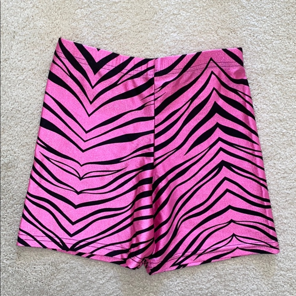 Pink and Black Zebra Print Spandex